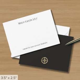 Elegant Minimalist Corporate Note Card