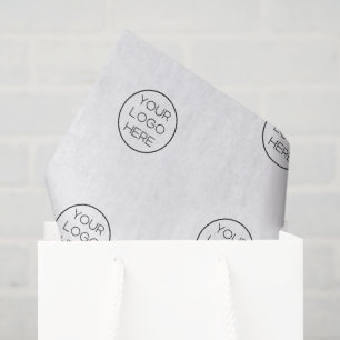 Elegant Minimalist Custom Business Logo Tissue Paper