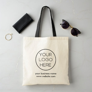 Elegant Minimalist Custom Business Logo  Tote Bag