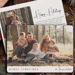 Elegant Minimalist Custom Christmas Simple Photo Holiday Card<br><div class="desc">Capture the essence of the season with our Elegant Minimalist Custom Christmas Simple Photo Holiday Card. This card is the perfect canvas to showcase your cherished moments and spread holiday cheer to family and friends. Featuring a classic and clean design, this card focuses on what matters most: your cherished photos...</div>
