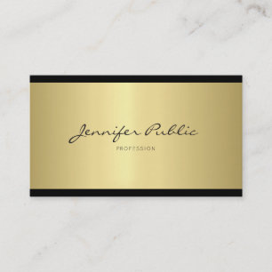 Elegant Minimalist Design Modern Gold Professional Business Card