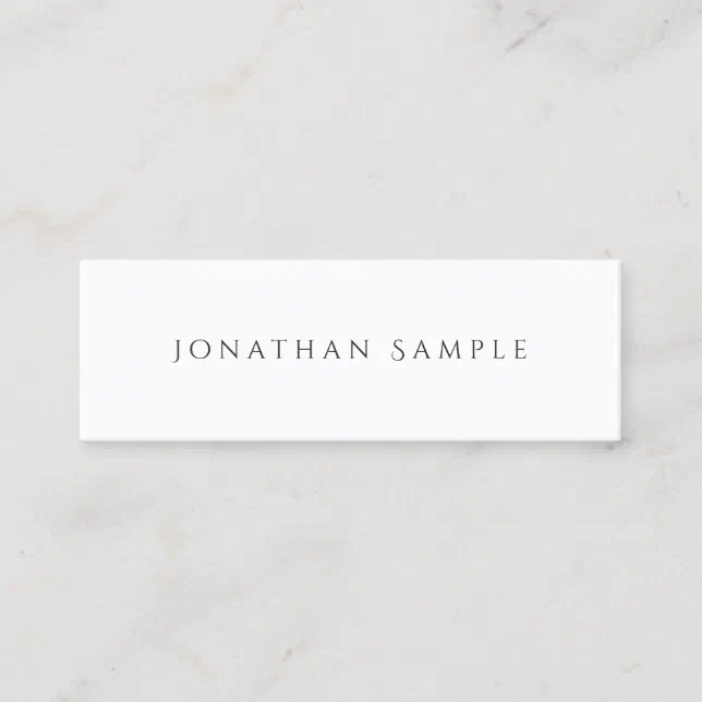 Elegant Minimalist Design Pretty Modern Trendy Mini Business Card | Zazzle
