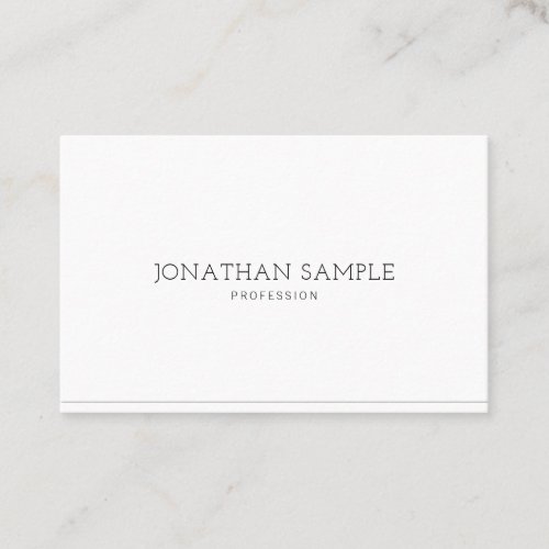 Elegant Minimalist Design Professional Modern Luxe Business Card