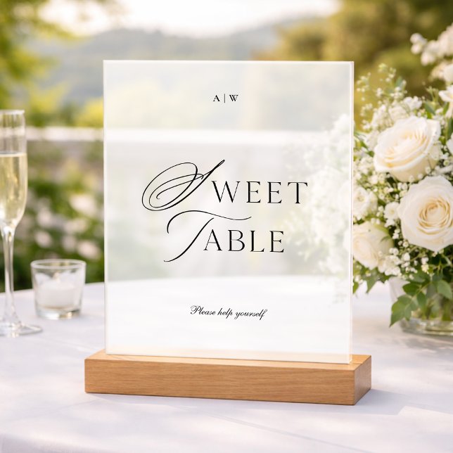 Elegant Minimalist Dessert Table Wedding Sign (Creator Uploaded)