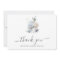 Elegant Minimalist Dusty Blue Flowers Wedding