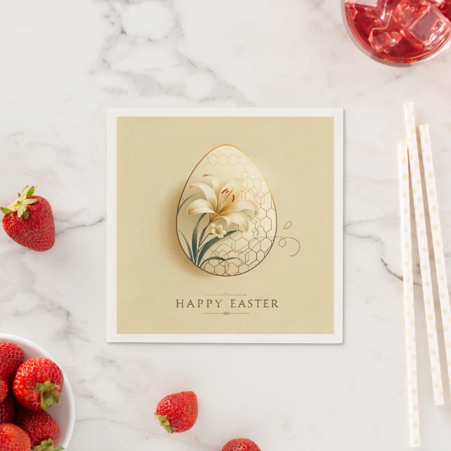 Elegant Minimalist Easter Napkins (Insitu)