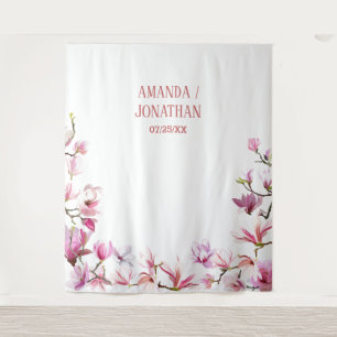 Elegant Minimalist Floral Wedding Backdrop