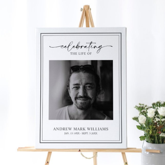 Elegant Minimalist Funeral Welcome Sign (Creator Uploaded)