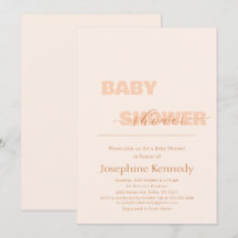 Elegant Minimalist Gender Neutral Baby Shower