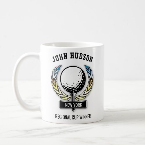 Elegant Minimalist Golf Design Coffee Mug