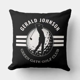 Elegant Minimalist Golfer Design Throw Pillow