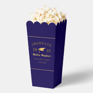 Elegant Minimalist Graduation Cap Grad Party Favor Boxes