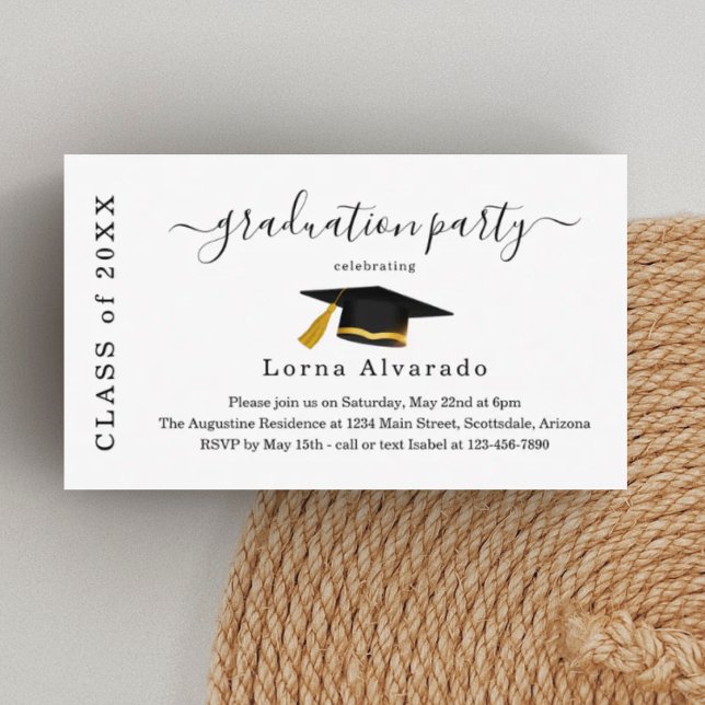 Elegant Minimalist Graduation Invitation (Creator Uploaded)