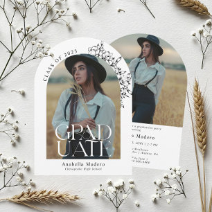 Elegant Minimalist Graduation Party Invitation