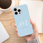 Elegant Minimalist Initial Monogram iPhone 15 Pro Max Case<br><div class="desc">Elegant Script Minimalist Modern Initial Monogram Phone Case. Create your own personalized iPhone Case with custom initial name.</div>