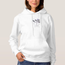 Elegant Minimalist Line Art Women’s Hoodie – Artis