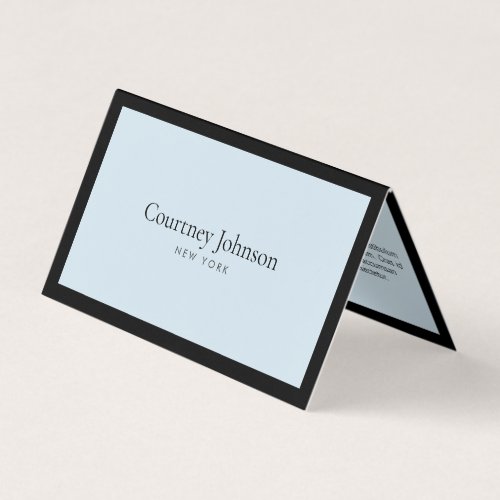 Elegant Minimalist Luxury Boutique BlackBlue Business Card