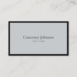 Elegant Minimalist Luxury Boutique Black/Gray Business Card