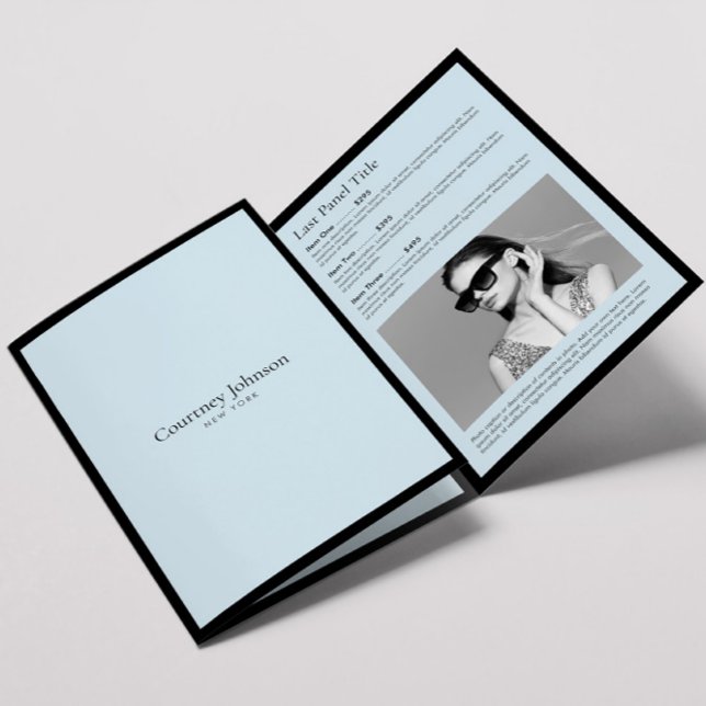 Elegant Minimalist Luxury Boutique Blue Brochure (Creator Uploaded)