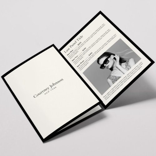 Elegant Minimalist Luxury Boutique Ivory Brochure