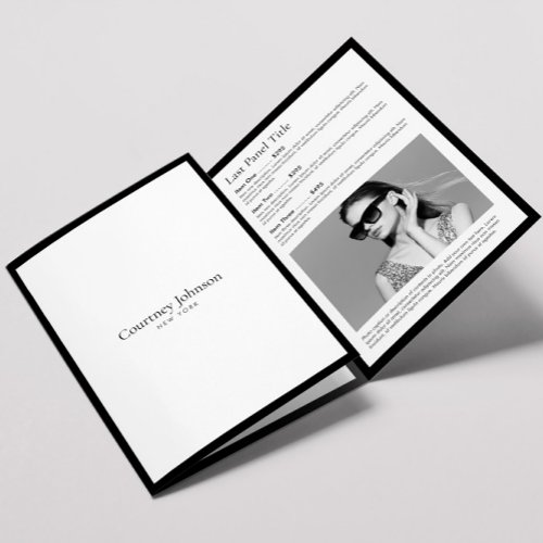 Elegant Minimalist Luxury Boutique White Brochure