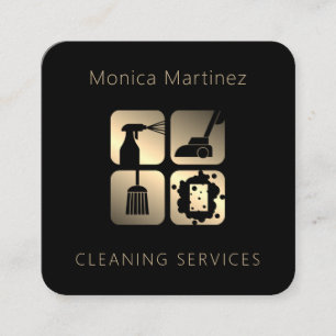 Elegant minimalist luxury  square business card