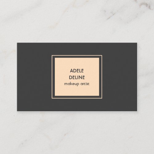 Elegant Minimalist Makeup Artist Business Card