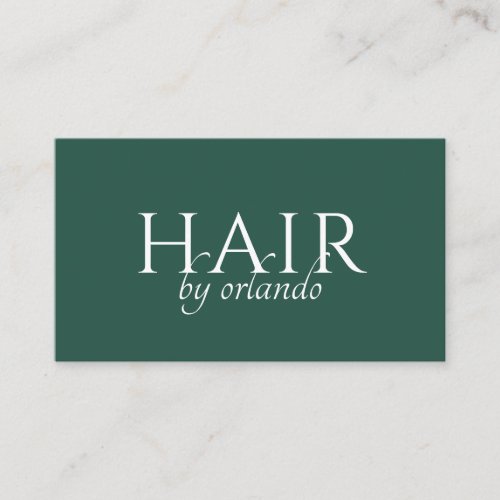 Elegant Minimalist Makeup Artist Typography Business Card