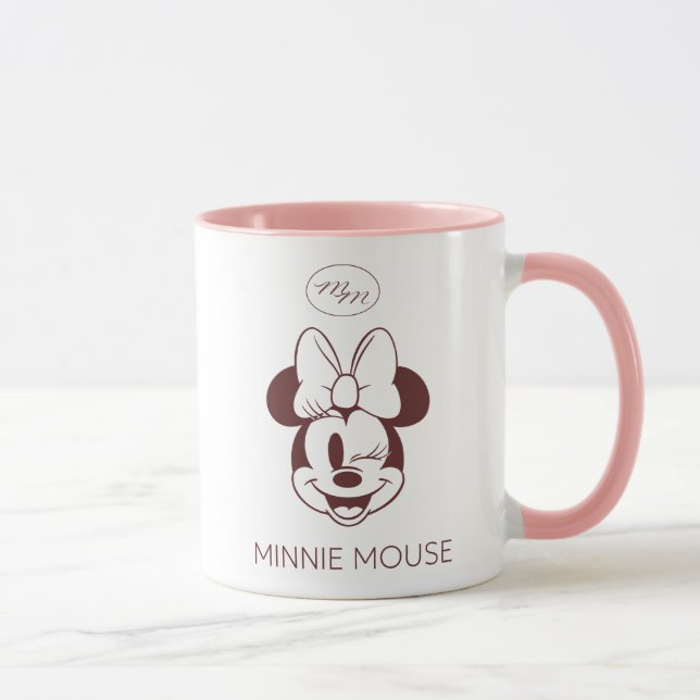 Elegant Minimalist Minnie Mouse Graphic Mug (Right)