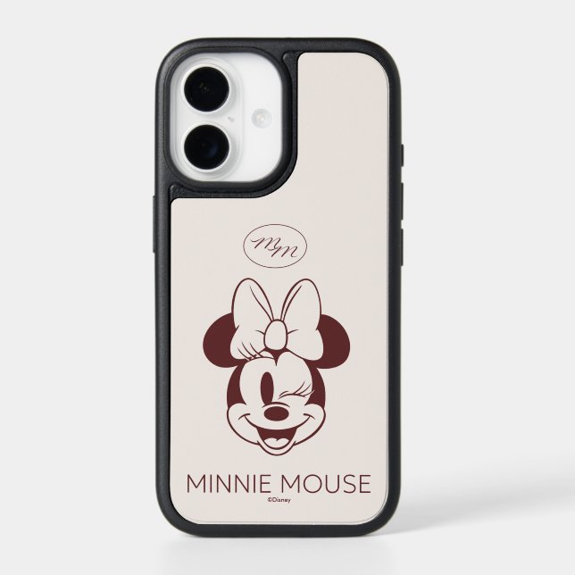 Elegant Minimalist Minnie Mouse Graphic Otterbox iPhone Case (Back)