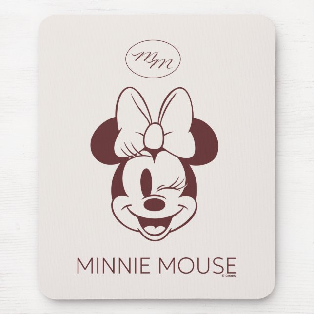 Elegant Minimalist Minnie Mouse Graphic Pad (Front)