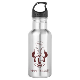 Elegant Minimalist Minnie Mouse Graphic Stainless Steel Water Bottle