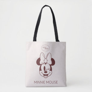 Elegant Minimalist Minnie Mouse Graphic Tote Bag