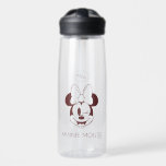 Elegant Minimalist Minnie Mouse Graphic Water Bottle<br><div class="desc">Bring a touch of timeless Disney magic to your everyday style with this elegant Minnie Mouse design. Featuring a charming, winking Minnie in a sophisticated minimalist line art style, this design blends vintage nostalgia with modern simplicity. The muted, monochromatic palette makes it an incredibly versatile piece—perfect for a chic addition...</div>