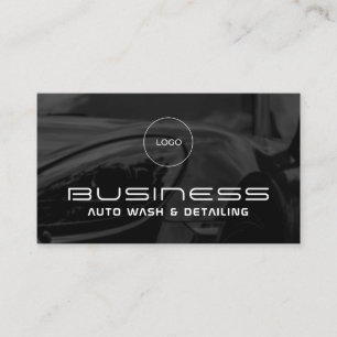 Elegant minimalist modern automotive business car business card