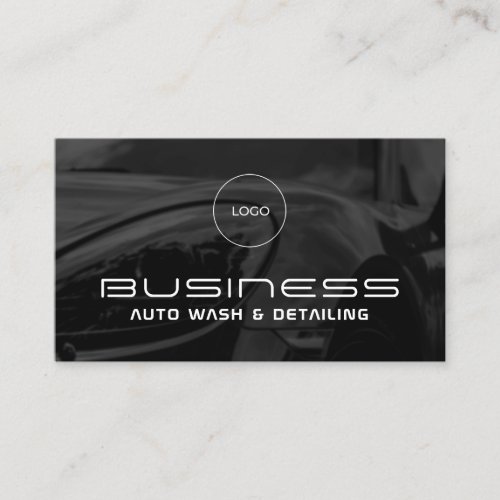 Elegant minimalist modern automotive  business car business card