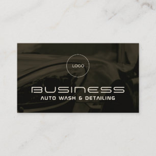 Elegant minimalist modern automotive  business car card