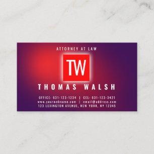 Elegant Minimalist Modern Chick Purple Red Design Business Card