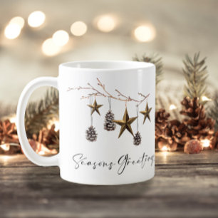 Elegant Minimalist Modern Christmas Holiday Coffee Mug