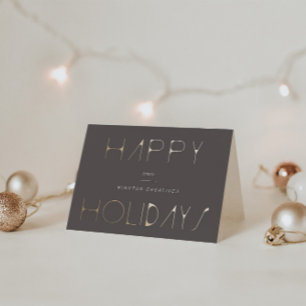 Elegant Minimalist Modern Company Business Holiday Card