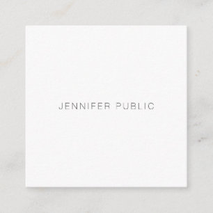 Elegant Minimalist Modern Design Template Trendy Square Business Card