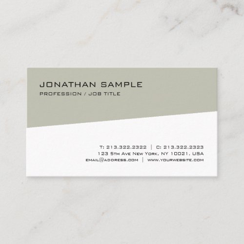 Elegant Minimalist Modern Design Trendy Template Business Card