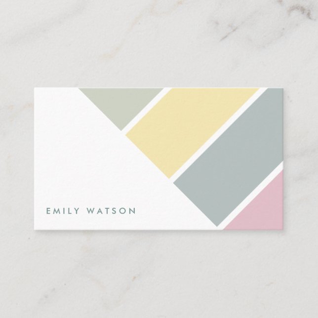 Elegant minimalist modern feminine white card (Front)