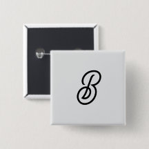 Elegant minimalist modern initial on gray