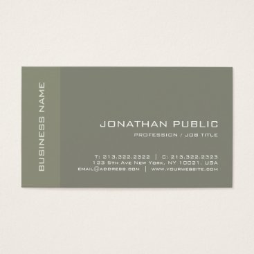Elegant Minimalist Modern Plain Luxe Professional Business Card Elegant Minimalist Modern Plain Luxe Professional Business Card