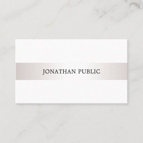 Elegant Minimalist Modern Plain Professional Luxe Business Card