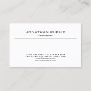 Elegant Minimalist Modern Plain Professional Luxe Business Card at Zazzle