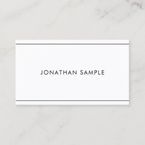 Elegant Minimalist Modern Professional Simple Business Card