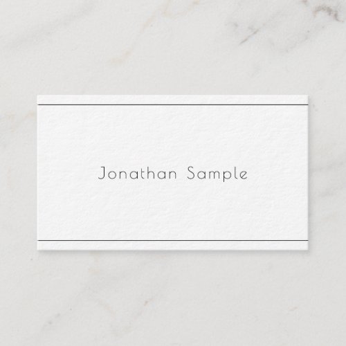Elegant Minimalist Modern Professional Sleek Luxe Business Card