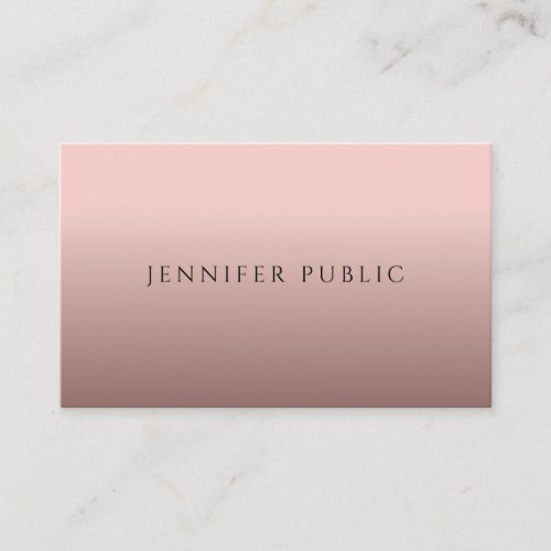 Elegant Minimalist Modern Professional Template Business Card